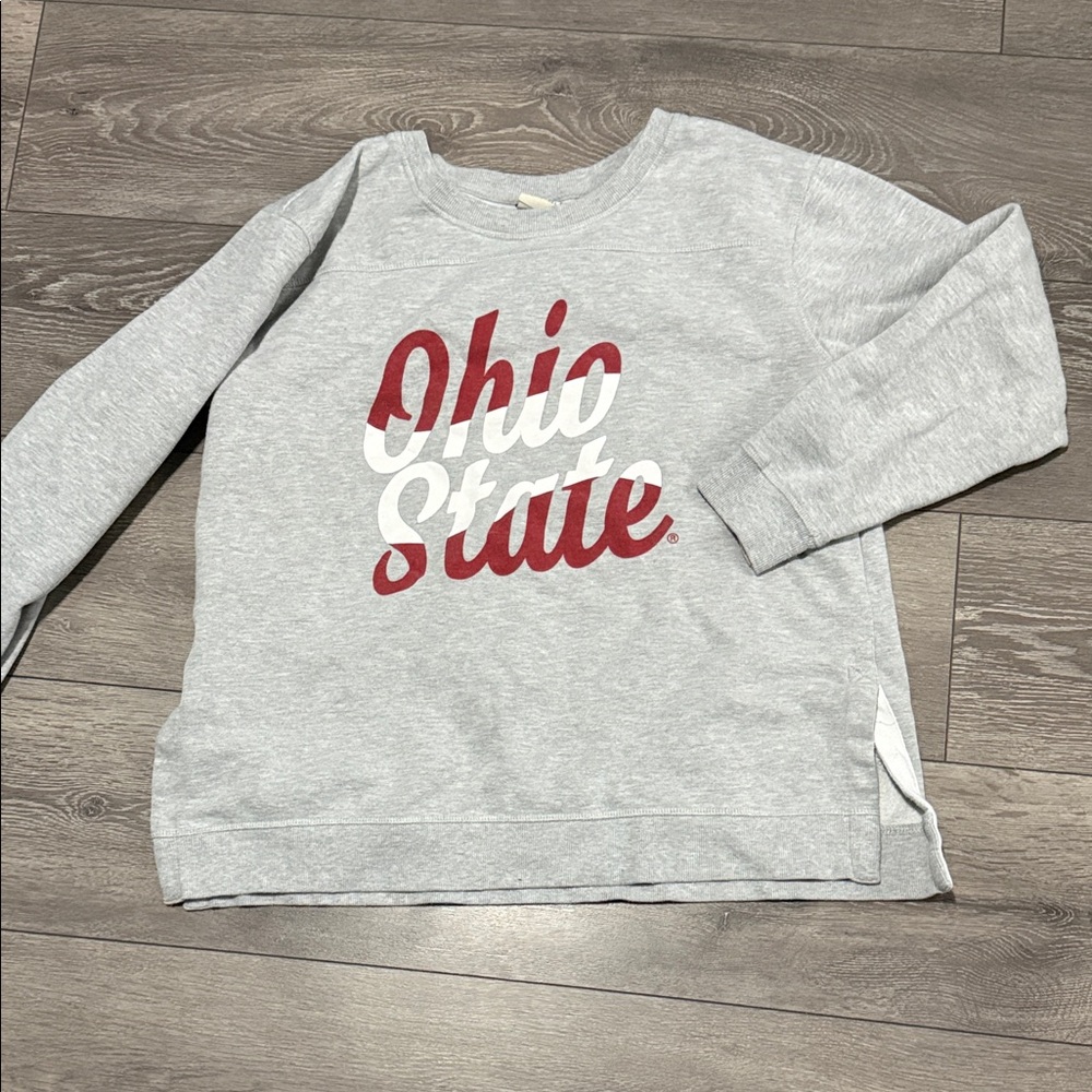 Ohio State Gray Graphic Crewneck Sweatshirt